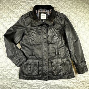 ESPRIT Black Canvas Jacket WOMENS Size 14